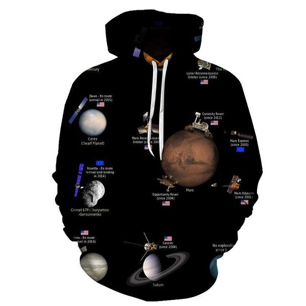 

men's hoodies & sweatshirts 3d space galaxy hoodie men's/men/women's brand clothing printed nebula black universe planet jack