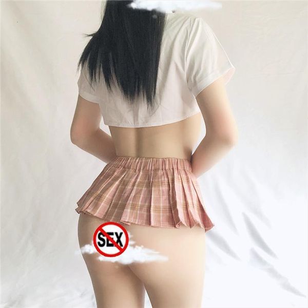 

scottish style mid waist women skirt elastic mini single layer plaid pleated party cosplay skirts ladies summer, Black
