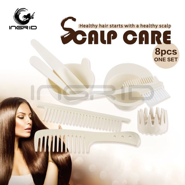 

ingrid large comb duck beak clip hair dyeing bowl barbershop 8-piece set