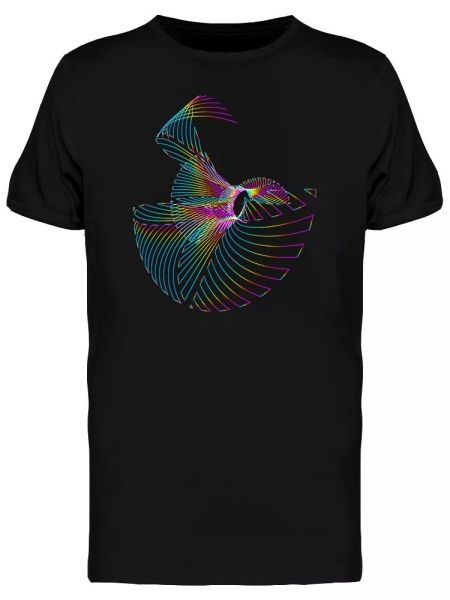 

icon moving colorful lines men's tee -image by shutterstock, White;black