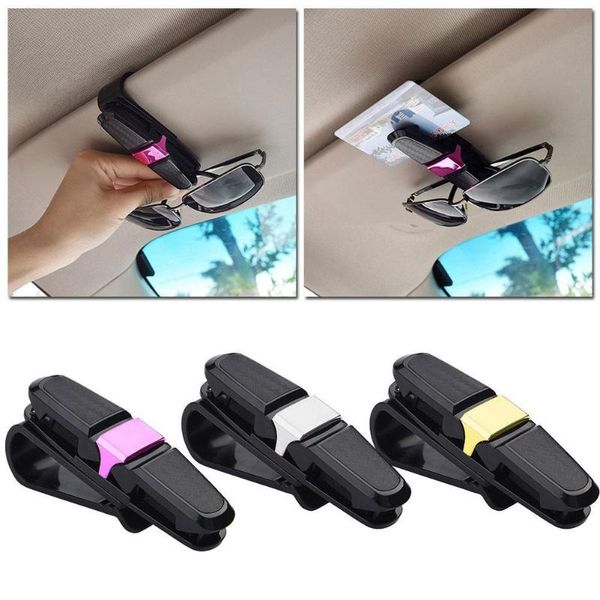 

car organizer carbon brazing glasses clip multi function sunglasses double sun visor bill accessories