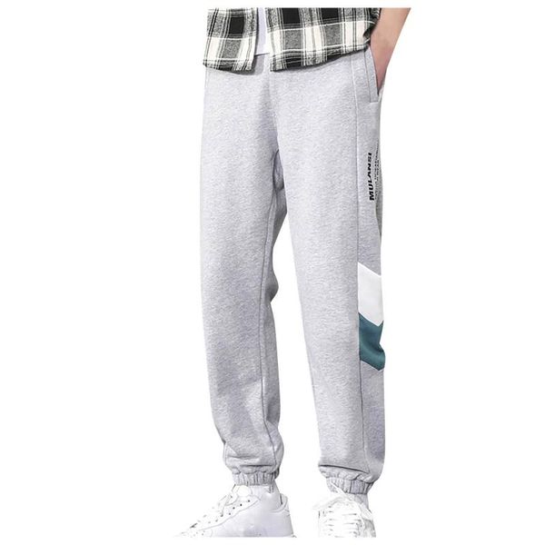 

men's fashion pockets letter print casual pants cropped harajuku harem daily trousers male jogger pant, Black
