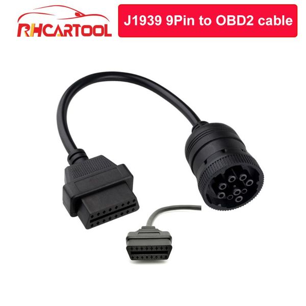 

diagnostic tools 2021 obd2 female 16pin to deutsch j1939 9pin truck obd ii diagnosctic tool connector cable for the car garage