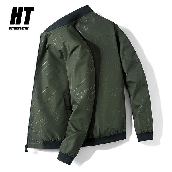 

men's jackets brand bomber jacket zipper casual pilot coat men clothing streetwear fashion slim fit spring autumn outerwear male 4xl, Black;brown