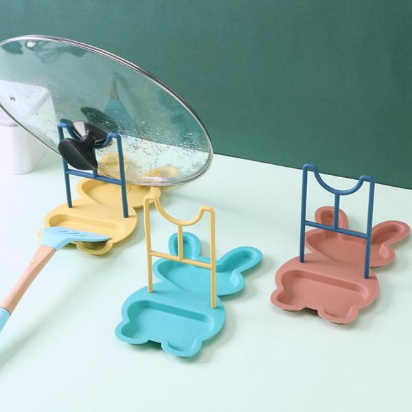 

kitchen storage & organization cooking utensil rest organizer pot lid rack counterpunch-spoons pad bracket home shelf tools