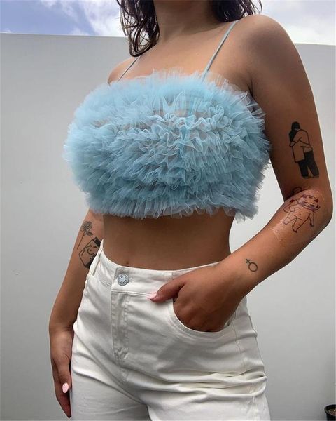 

fashion women's lace vest, short sleeveless off-shoulder mesh casual party layered wrapped chest suitable tanks & camis, White