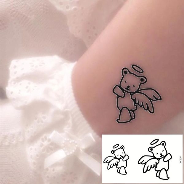 

temporary tattoos nu-taty 25 set ins wind waterproof durable ankle wrist lovely angel tattoo girl heart sticker