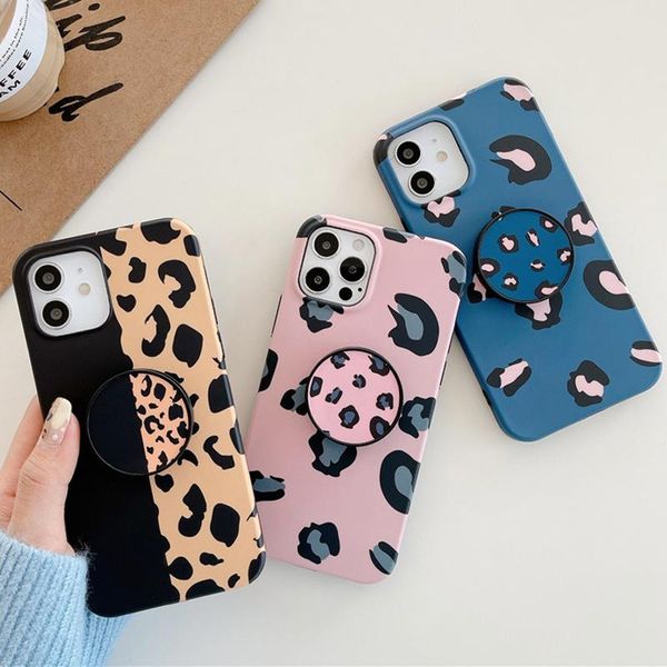 

cell phone mounts & holders matte grip stand holder case for 12 mini 11 pro xs max 7 8 plus xr x se 2021 cover silicone soft tpu back