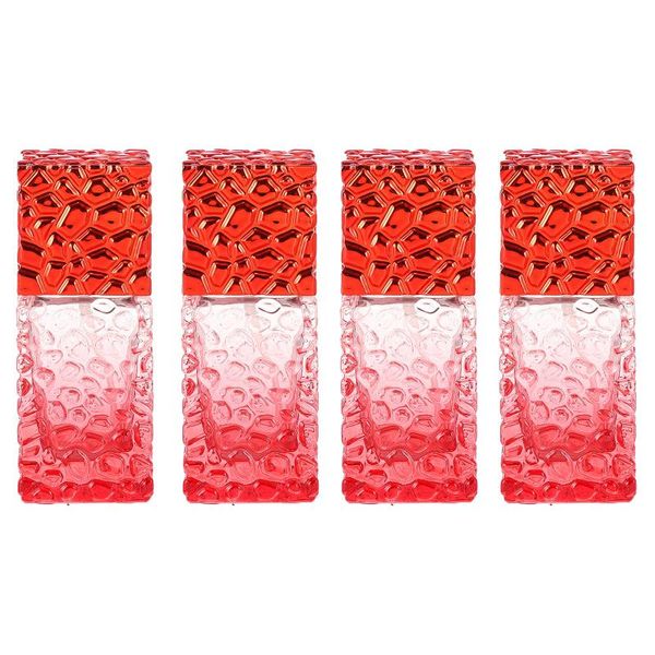 

storage bottles & jars 4pcs perfume glass bottle dispenser refillable 27ml