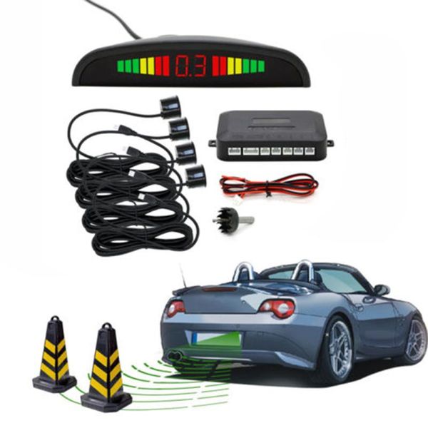 

car rear view cameras& parking sensors sensor with 4 backup reverse radar alarm system monitor detector display
