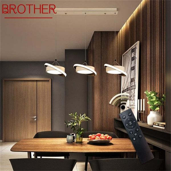 

pendant lamps brother light fixtures led with remote control dimmable modern home decorative for dining room restaurant bar