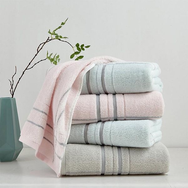 

towel large cotton bath shower thick beach towels for adults kids home bathroom el pink gray blue face 1pc or 2pcs