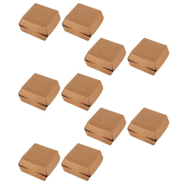 

gift wrap 30pcs hamburgers packaging boxes simple salad cases disposable paper