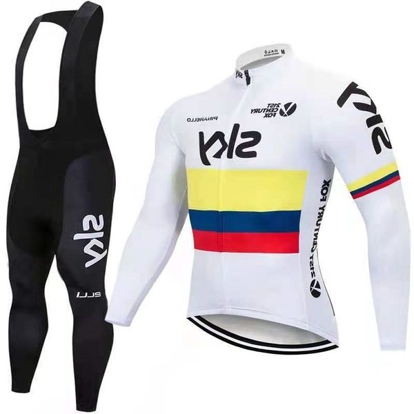 

sky long sleeve cycling suit sweat absorbing and breathable spring summer men's women's outdoor sports jersey mountain bike, Black;red