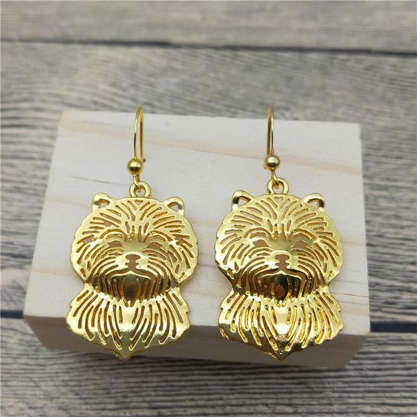 

dangle & chandelier cairn terrier drop earrings trendy style fashion pet dog women jewellery, Silver