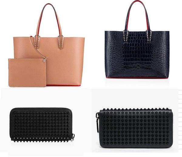 

women men fashion messenger bag designer totes rivet genuine leather redbottoms wallets composite luxurys handbag famous purse shoulder bags