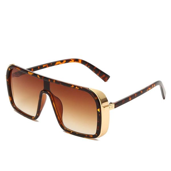 

sunglasses fashion one-piece oversized women brand designer square gradient sun glasses men uv400 vintage driving goggle eyewear, White;black