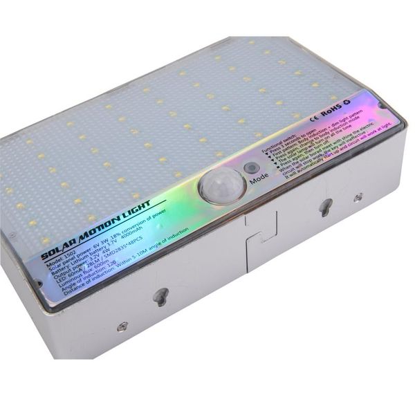 

outdoor wall lamps iphd 48 led solar light pir human body motion sensor lighting home security 600lm lamp driverway
