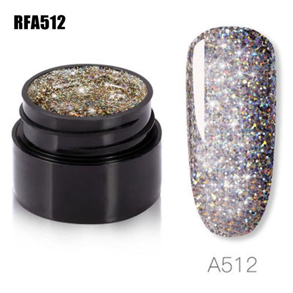 

sparkling rainbow gel nail polish soak off uv led glitter manicure art cin6 899 kits