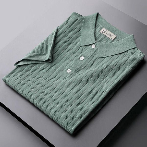 

men's polos 2021 summer men shirts large size m-3xl casual contrast color short sleeve fashion shirt male clothes lapel w152, White;black