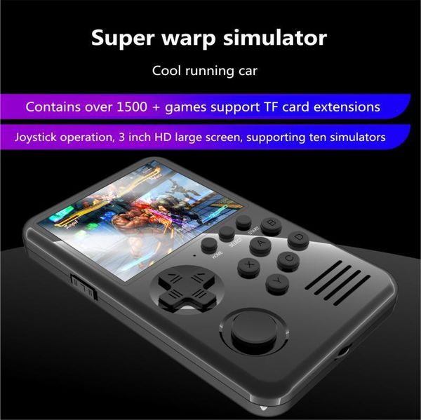 

mini retro portable handheld 16-bit 3.0 inch color tft screen kids player built-in 1500 games controllers & joysticks game
