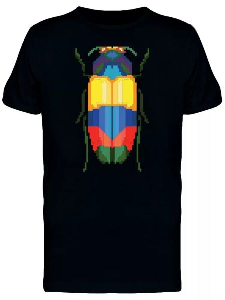 

pixel art temognatha alternata men's tee -image by shutterstock, White;black