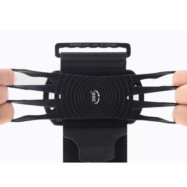 

elbow & knee pads 1pc brand sports mobile phone holder bag running gym armband exercise 360Â° rotating high quality, Black;gray