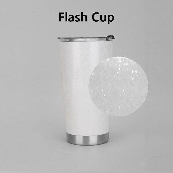 Flash Garrafas de Água Luminosa Tumblers de Aço Inoxidável Caneca Fluorescente Cup Cup Ice Bar Cups 20oz