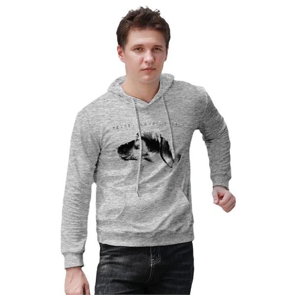 

men's hoodies & sweatshirts vizsla womens hoodie peace love loose warm cool long sleeve cotton pullover men big, Black