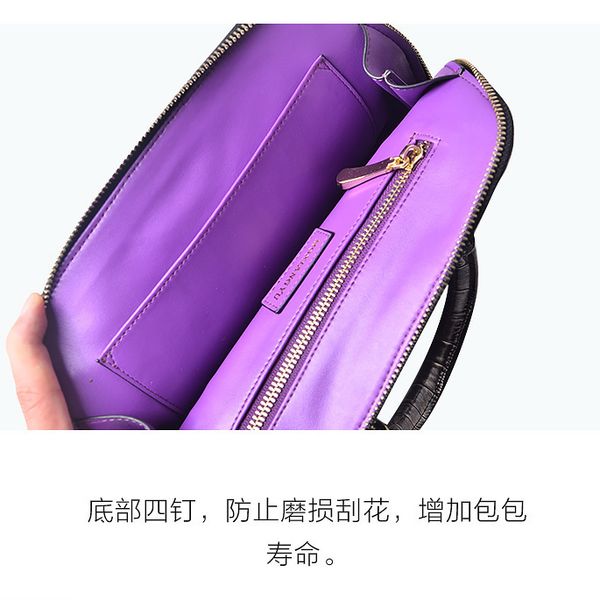 

2021 new crocodile leather small women's hand upgrade classic shell bag