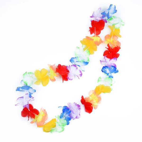 

decorative flowers & wreaths pack of 10 lei flower garlands necklace hawaiian tropical beach party dress