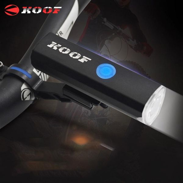 

koof bicycle headlights mountain bike front lamp mtb cycling usb rechargeable waterproof lantern accessories lights