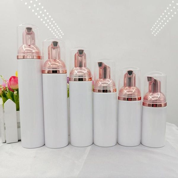 

storage bottles & jars 10pcs plastic foamer pump bottle refillable empty cosmetic cleanser soap dispenser foam container 30/50/60/100ml