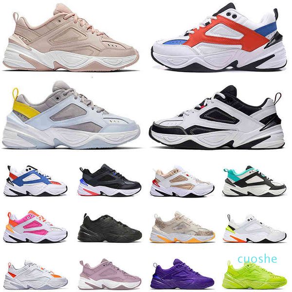 

fashion-classic m2k tekno gel paris pink dad denim camo plum chalk be ture triples white women mens running shoes trainers sports sneakers, Black