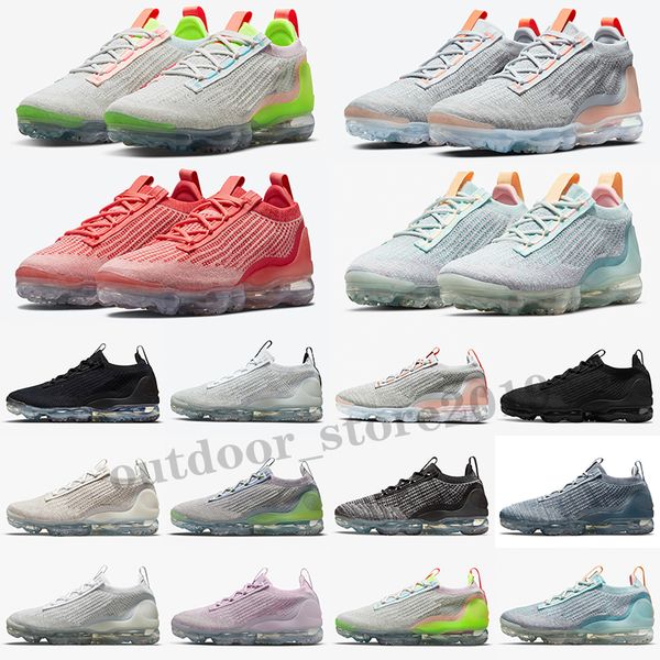 

women men outdoor shoes fly 2021 fk knit 3.0 triple black white team red dark grey pure sports trainers sneakers