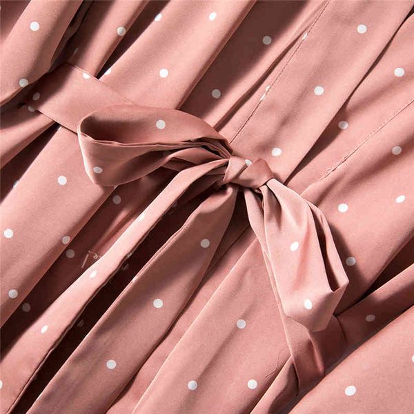 

women's sleepwear pajamas set 4 piece white dots women faux silk simple pink black nightgown chest pads summer autumn o5ky, Black;red