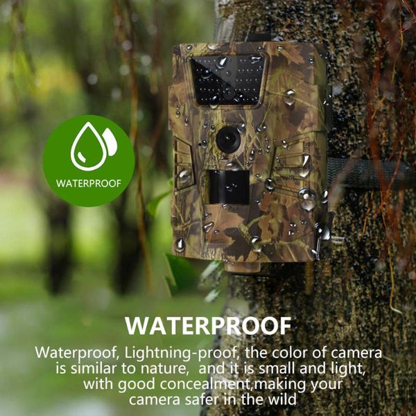 

hunting cameras hc-001b wild trap camera outdoor waterproof 12mp 1080p 30led 850nm 120 degree pir sensor wildlife trail