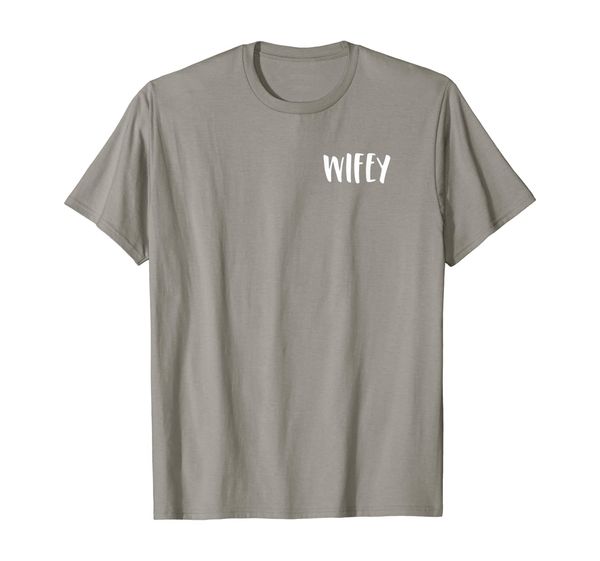 

wifey tshirt set men women couples hubby tee shirt engaged, White;black