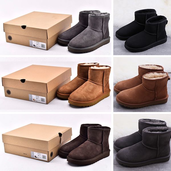 

wgg designer boots snow boot women designer shoes winter fashion australia lady classic short ankle knee bow girl mini bailey womens real le, Black