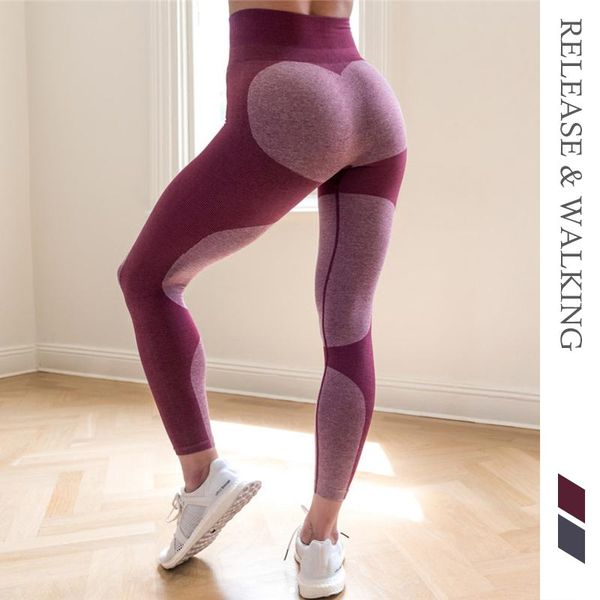 

yoga outfits r&w peach hip women sports up tight leggings high elastic running fitness sport workout legging pants plus size, White;red