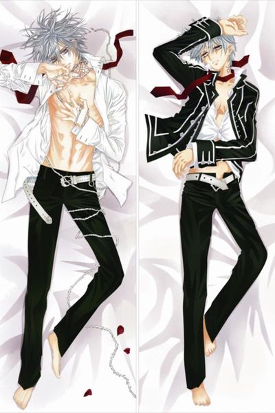 Federa per cuscino Anime giapponese Vampire Knight Kiryu Zero Dakimakura Federa per biancheria da letto