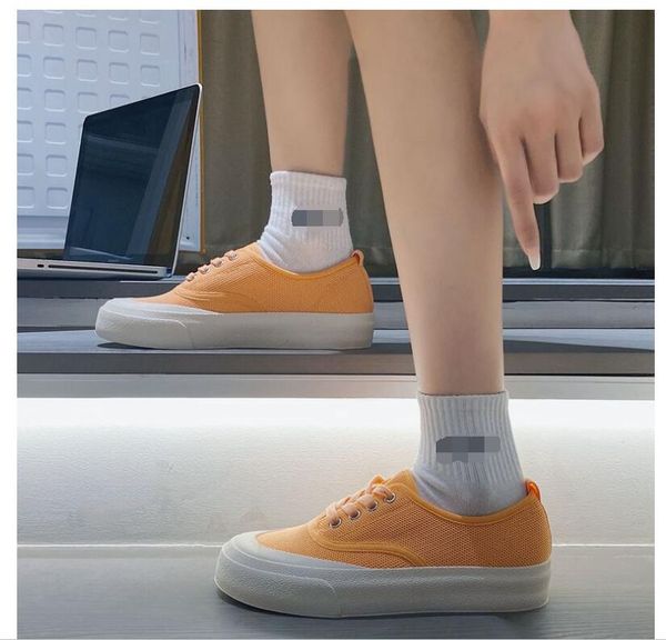 

knitted mesh women white shoes 2021 summer spring student casual sport flats shoes outside 2.5cm heel dropshipping accept, Black