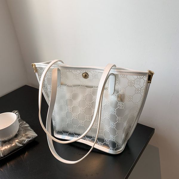 

transparent bag 2021 trendy fashion printing one shoulder armpit bags western style all match portable messenger handbag totes