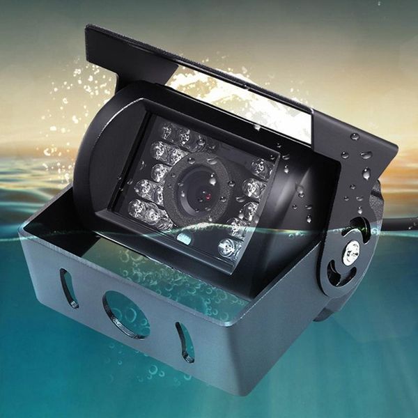 

car rear view cameras& parking sensors upgrade 700tvl ccd 18 ir leds reversing camera 12/24v for truck caravan bus