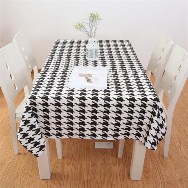 

table cloth modern simple black white striped diamond waterproof tablecloth cotton linen fabric living room rectangular