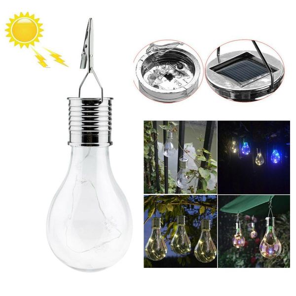 

strings waterproof solar light bulb rotatable outdoor garden lamp camping hanging lanterns stars decoration