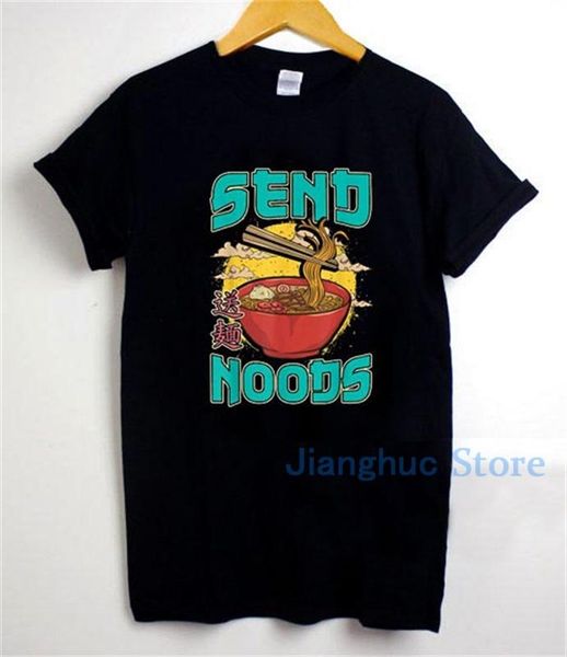 

men's t-shirts send noods graphic t-shirt for men and women tshirt, White;black