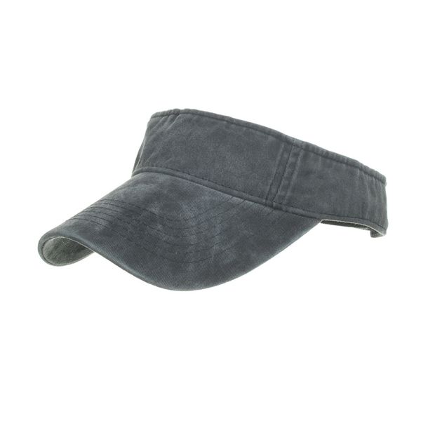 

classic washed ponytail baseball cap empty sun visors caps for gift, Blue;gray