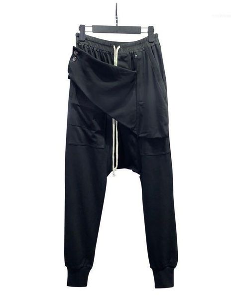 

men's pants ah0351 fashion 2021 runway european design party style clothing1, Black