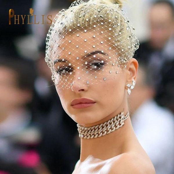 

bridal veils jm06 white net birdcage charming wedding veil fascinator face with headband short blusher, Black
